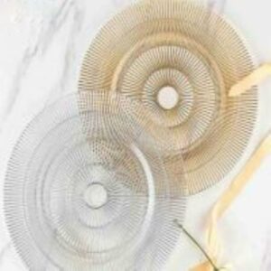 CHARGER PLATE CLEAR GOLD