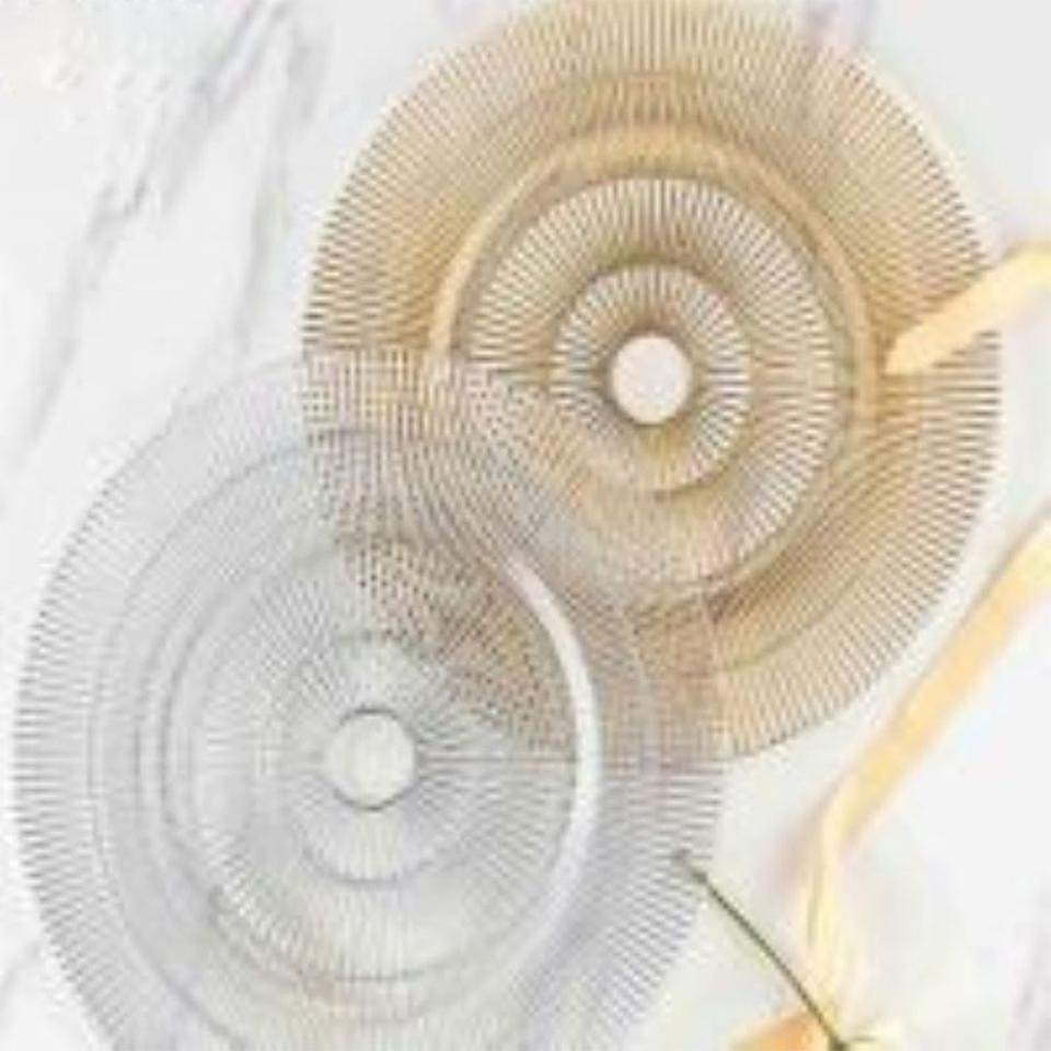 CHARGER PLATE CLEAR GOLD