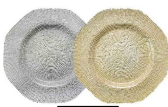 CHARGER PLATE GOLD HA448