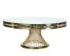TABLE VERSAILLES ROUND GOLD TABLE MIRROR  TOP HA403